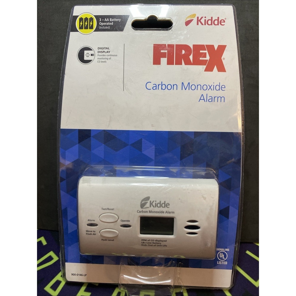 Kidde FireX Carbon Monoxide Alarm w Digital Display KN-COPP-B-LPM 900-0146-LP A2